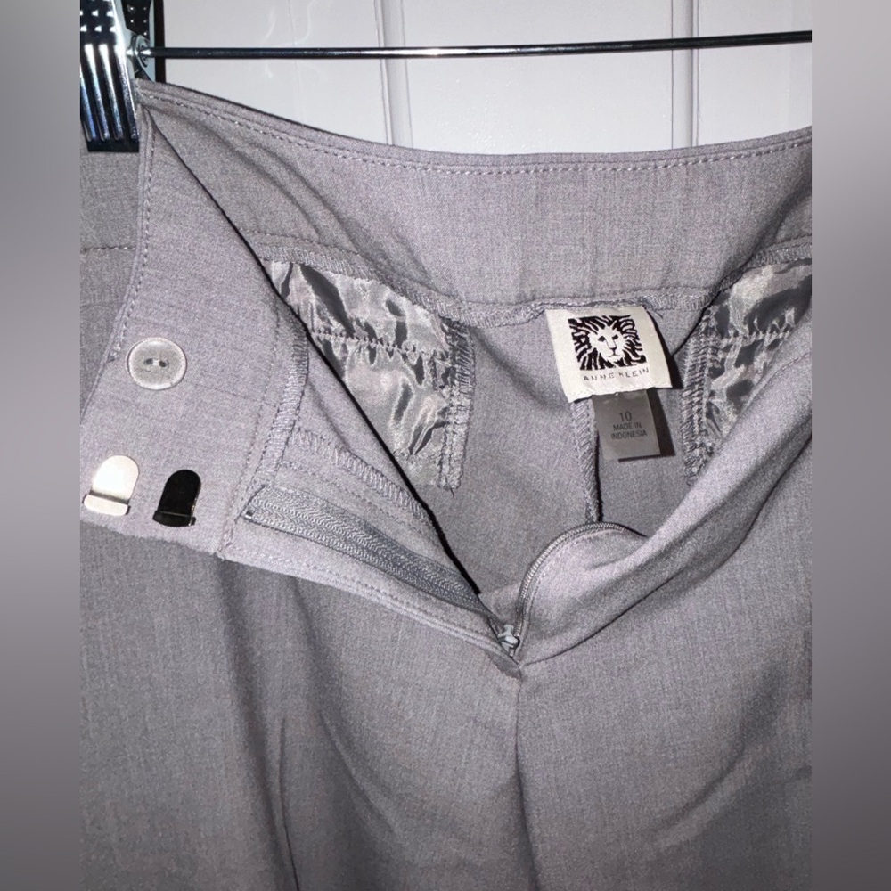 Anne Klien Slacks Dress Pants Work attire grey trousers